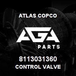 8113031360 Atlas Copco CONTROL VALVE | AGA Parts
