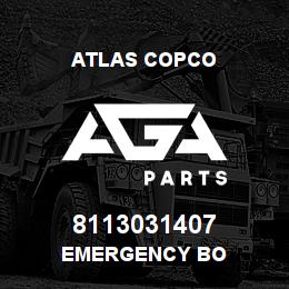 8113031407 Atlas Copco EMERGENCY BO | AGA Parts