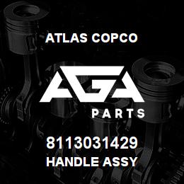 8113031429 Atlas Copco HANDLE ASSY | AGA Parts