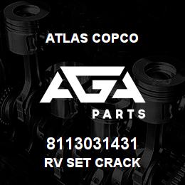8113031431 Atlas Copco RV SET CRACK | AGA Parts