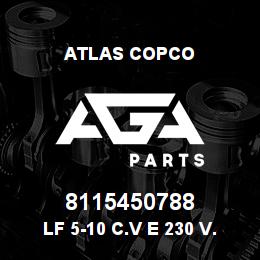 8115450788 Atlas Copco LF 5-10 C.V E 230 V./1 | AGA Parts