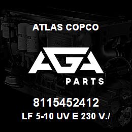 8115452412 Atlas Copco LF 5-10 UV E 230 V./1 | AGA Parts