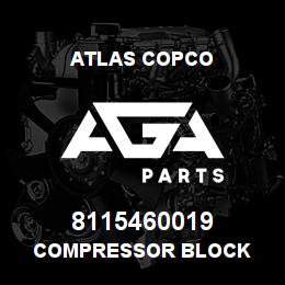 8115460019 Atlas Copco COMPRESSOR BLOCK | AGA Parts