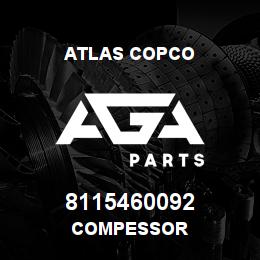 8115460092 Atlas Copco COMPESSOR | AGA Parts