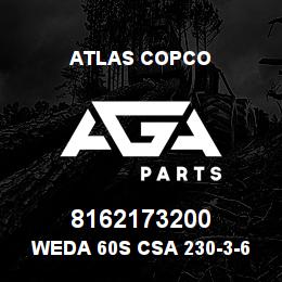 8162173200 Atlas Copco WEDA 60S CSA 230-3-60 | AGA Parts