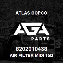 8202010438 Atlas Copco AIR FILTER MIDI 15D | AGA Parts
