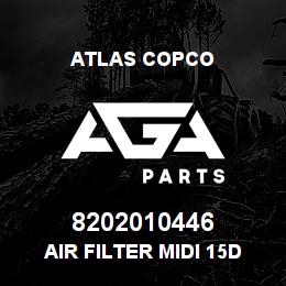 8202010446 Atlas Copco AIR FILTER MIDI 15D | AGA Parts
