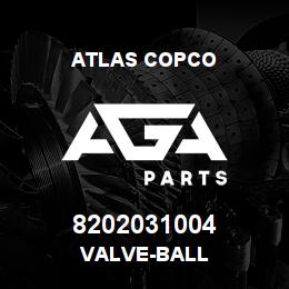 8202031004 Atlas Copco VALVE-BALL | AGA Parts