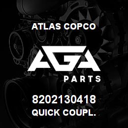 8202130418 Atlas Copco QUICK COUPL. | AGA Parts