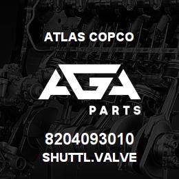 8204093010 Atlas Copco SHUTTL.VALVE | AGA Parts