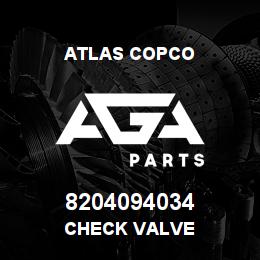 8204094034 Atlas Copco CHECK VALVE | AGA Parts