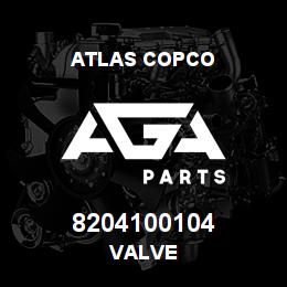 8204100104 Atlas Copco VALVE | AGA Parts