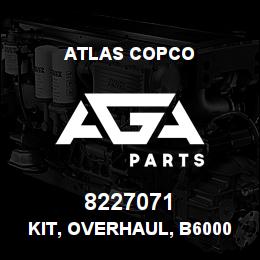 8227071 Atlas Copco KIT, OVERHAUL, B6000 | AGA Parts