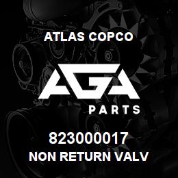 823000017 Atlas Copco NON RETURN VALV | AGA Parts