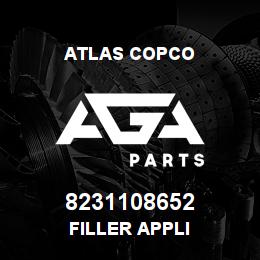 8231108652 Atlas Copco FILLER APPLI | AGA Parts