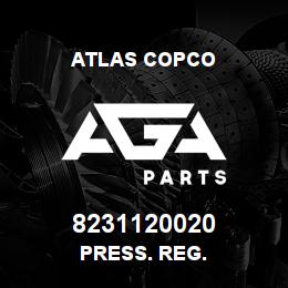 8231120020 Atlas Copco PRESS. REG. | AGA Parts