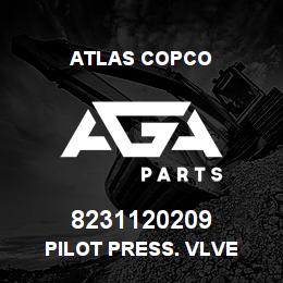 8231120209 Atlas Copco PILOT PRESS. VLVE | AGA Parts