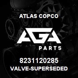 8231120285 Atlas Copco VALVE-SUPERSEDED | AGA Parts