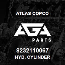 8232110067 Atlas Copco HYD. CYLINDER | AGA Parts