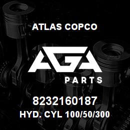 8232160187 Atlas Copco HYD. CYL 100/50/300 | AGA Parts