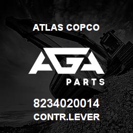8234020014 Atlas Copco CONTR.LEVER | AGA Parts