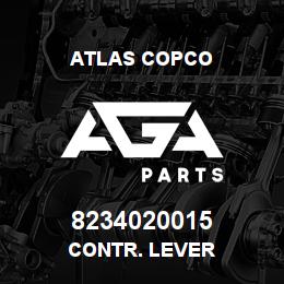 8234020015 Atlas Copco CONTR. LEVER | AGA Parts