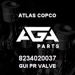 8234020037 Atlas Copco GUI PR VALVE | AGA Parts