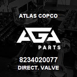 8234020077 Atlas Copco DIRECT. VALVE | AGA Parts
