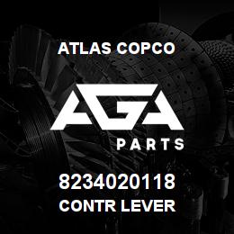 8234020118 Atlas Copco CONTR LEVER | AGA Parts