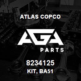 8234125 Atlas Copco KIT, BA51 | AGA Parts
