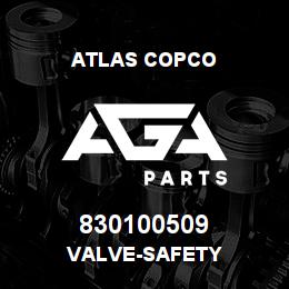 830100509 Atlas Copco VALVE-SAFETY | AGA Parts