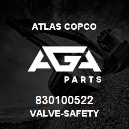 830100522 Atlas Copco VALVE-SAFETY | AGA Parts