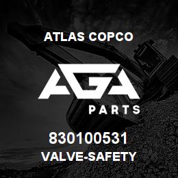830100531 Atlas Copco VALVE-SAFETY | AGA Parts