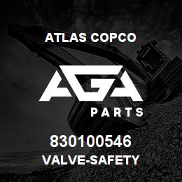 830100546 Atlas Copco VALVE-SAFETY | AGA Parts