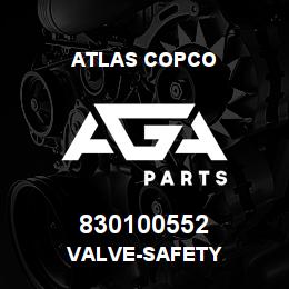 830100552 Atlas Copco VALVE-SAFETY | AGA Parts