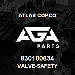 830100634 Atlas Copco VALVE-SAFETY | AGA Parts