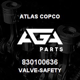 830100636 Atlas Copco VALVE-SAFETY | AGA Parts