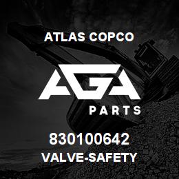 830100642 Atlas Copco VALVE-SAFETY | AGA Parts