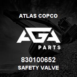 830100652 Atlas Copco SAFETY VALVE | AGA Parts