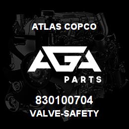 830100704 Atlas Copco VALVE-SAFETY | AGA Parts