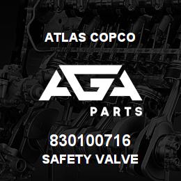 830100716 Atlas Copco SAFETY VALVE | AGA Parts