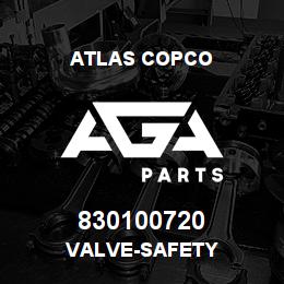 830100720 Atlas Copco VALVE-SAFETY | AGA Parts