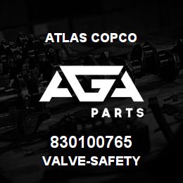 830100765 Atlas Copco VALVE-SAFETY | AGA Parts