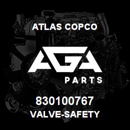 830100767 Atlas Copco VALVE-SAFETY | AGA Parts