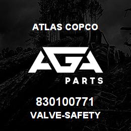 830100771 Atlas Copco VALVE-SAFETY | AGA Parts