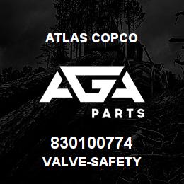 830100774 Atlas Copco VALVE-SAFETY | AGA Parts