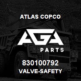 830100792 Atlas Copco VALVE-SAFETY | AGA Parts