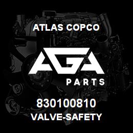 830100810 Atlas Copco VALVE-SAFETY | AGA Parts