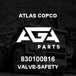 830100816 Atlas Copco VALVE-SAFETY | AGA Parts