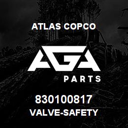 830100817 Atlas Copco VALVE-SAFETY | AGA Parts